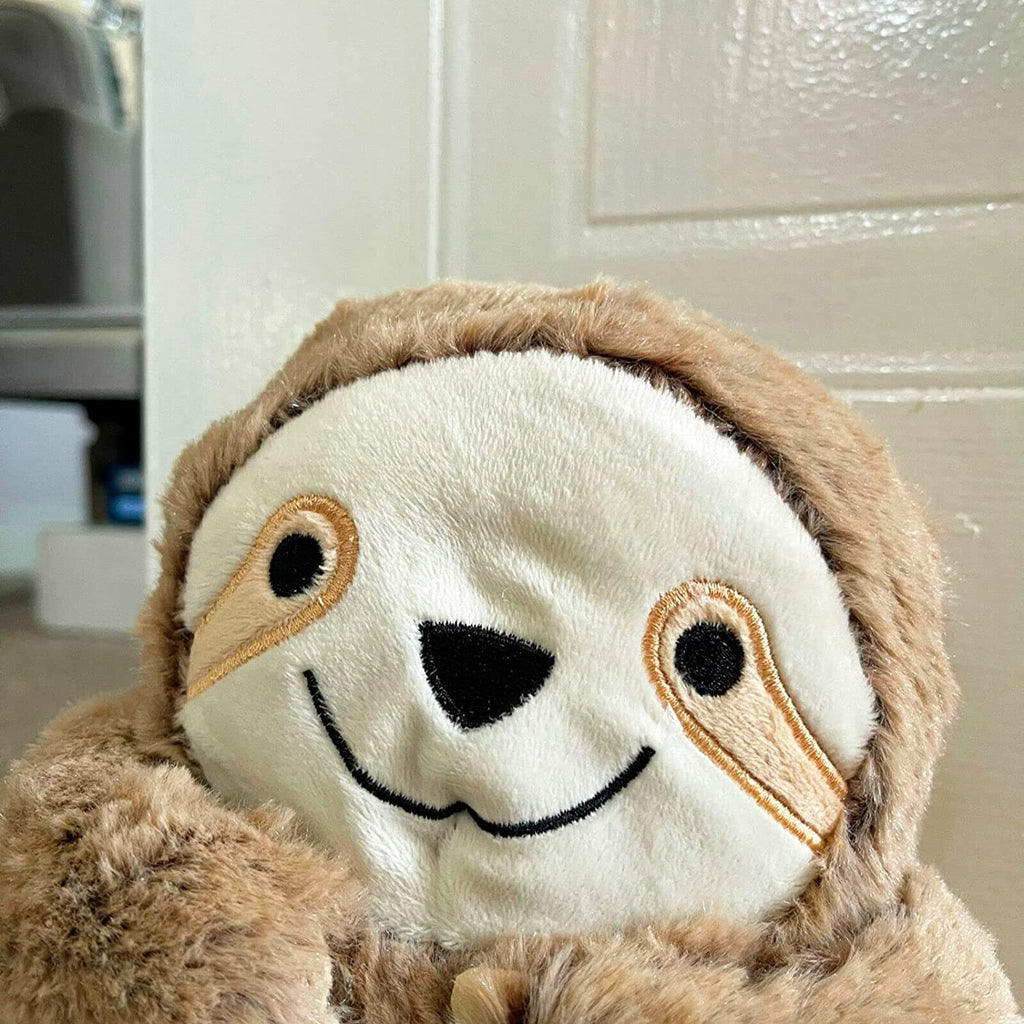 Soft Faux Fur Sloth Doorstop 24cm
