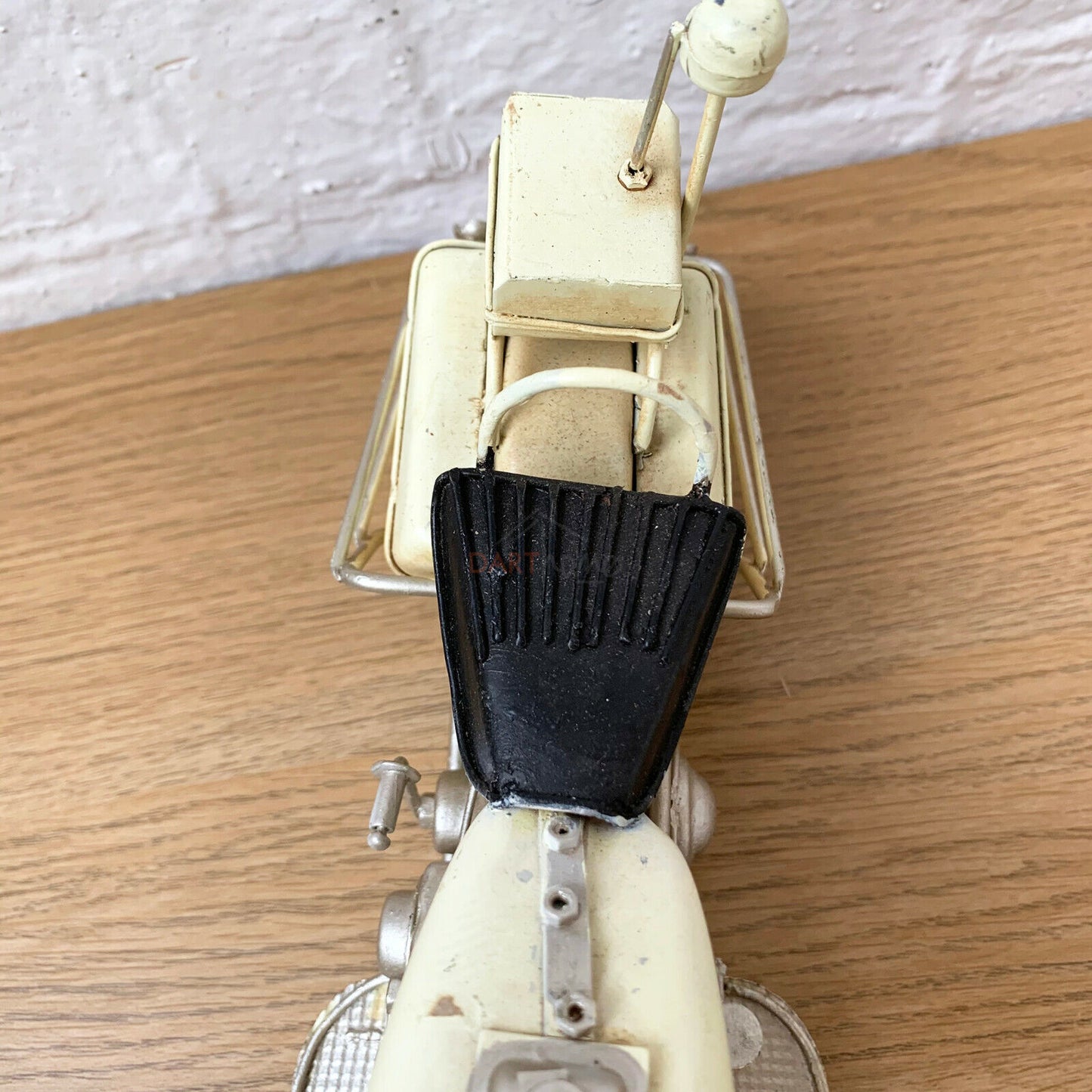 White Chopper Motorbike Model Ornament