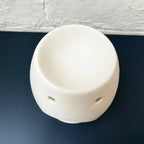 Easter Island Head Oil Burner - White