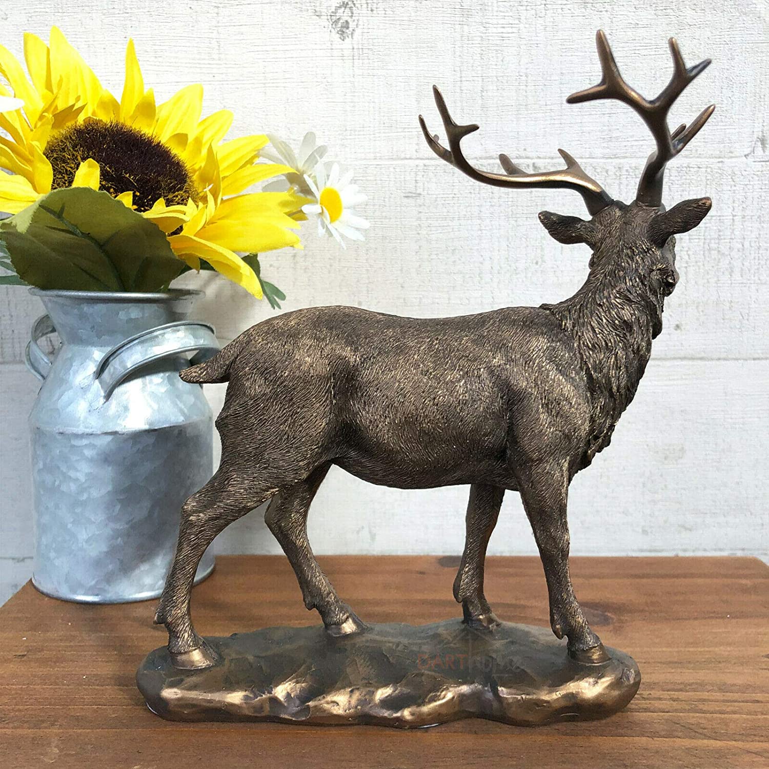 Bronzener Hirsch-Ornament, 20 cm