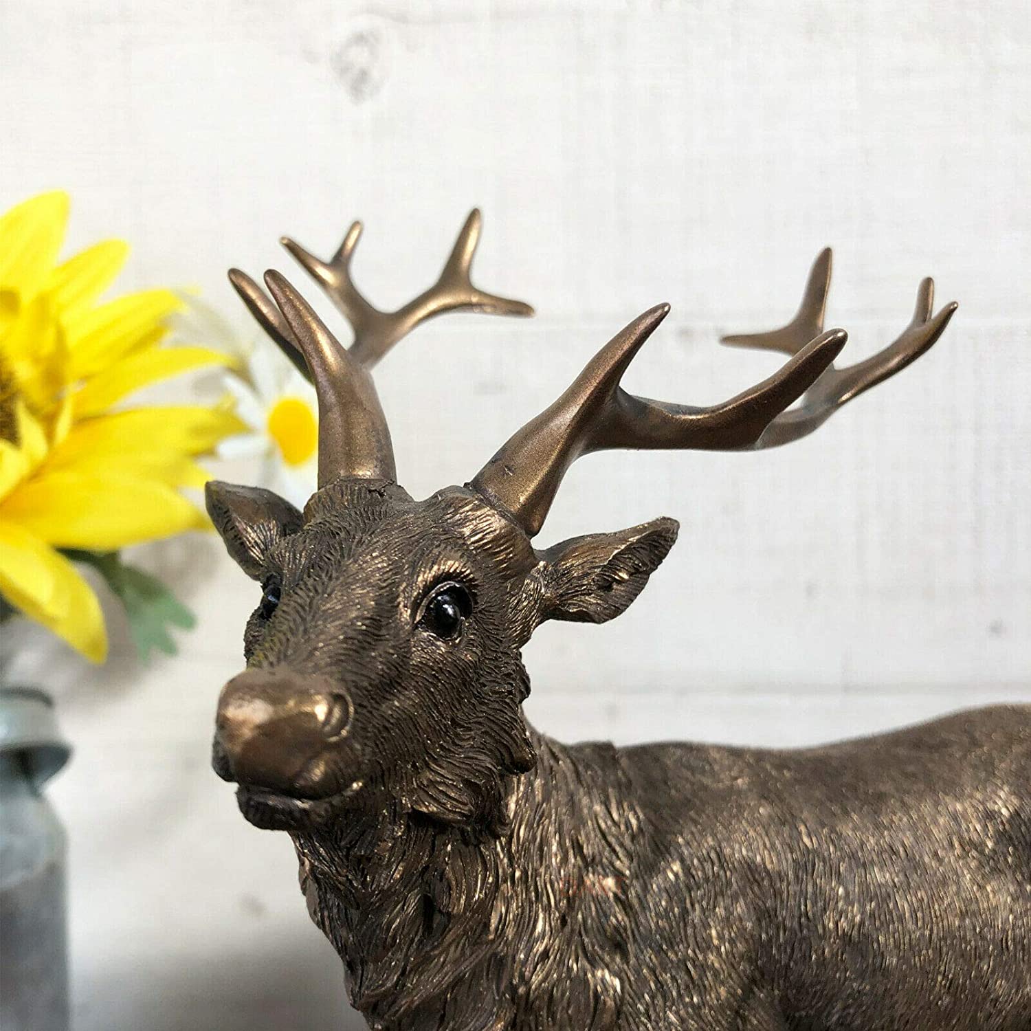 Bronzener Hirsch-Ornament, 20 cm