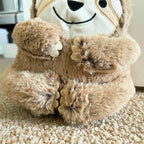 Soft Faux Fur Sloth Doorstop 24cm
