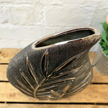 Ceramic Willow Leaf Vase