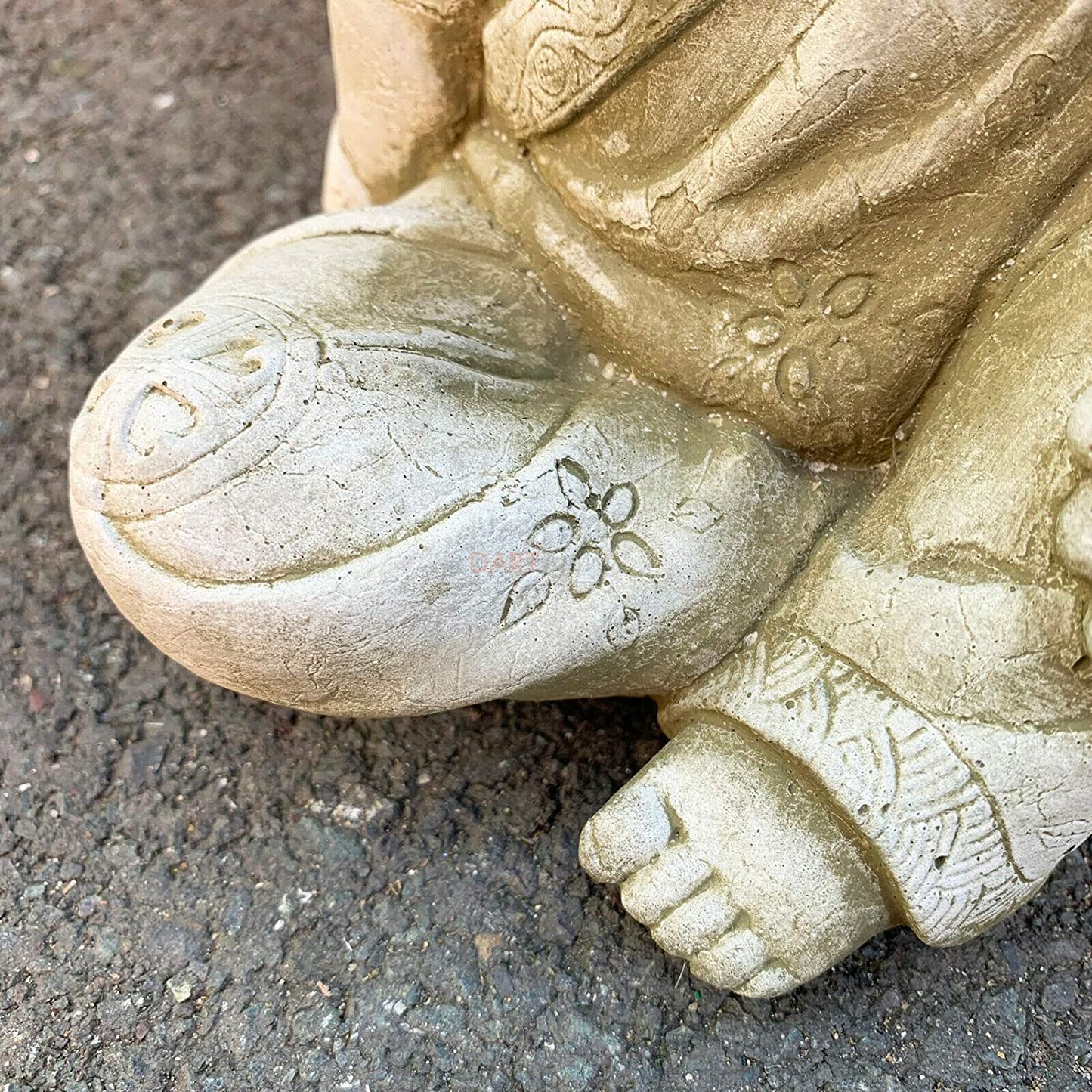 Stone Sitting Thai Monk Sculpture