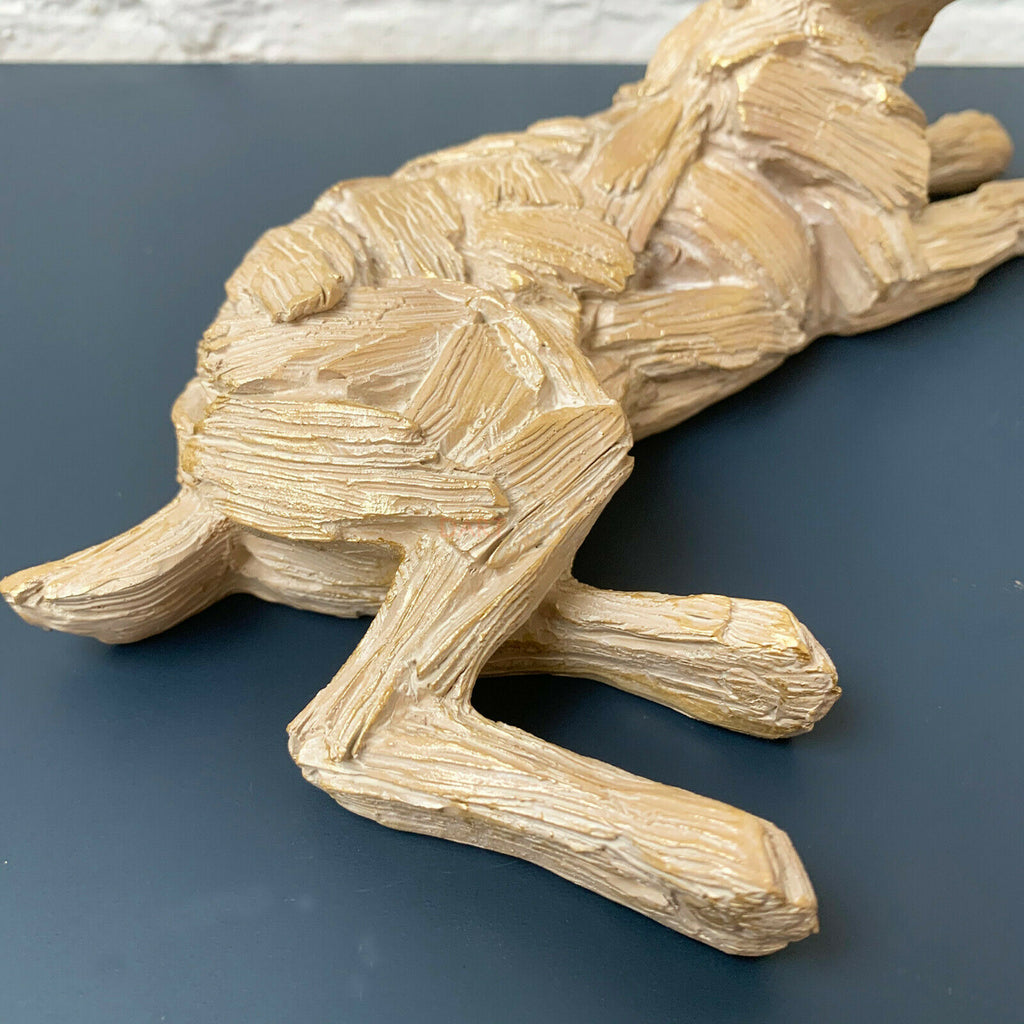 Driftwood Lying March Hare Ornament 27cm