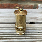 Messing-Metall-British Wales Colliery Coal Miners Gaslampen