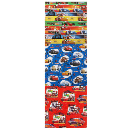 3x Assorted Disney Cars Gift Wrapping Paper