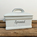 Speckled Spread The Love Butter Dish