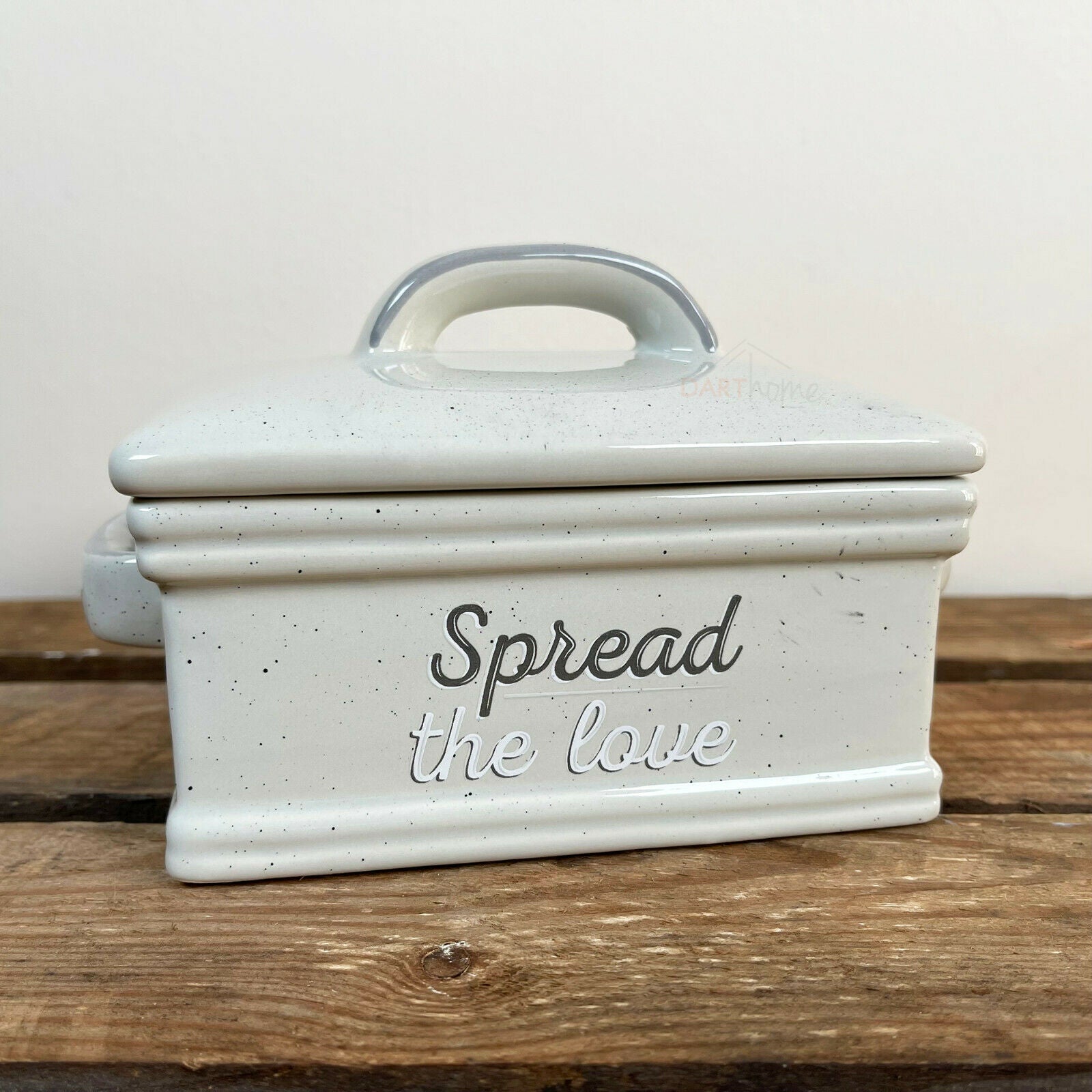 Speckled Spread The Love Butter Dish