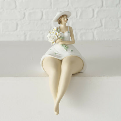 Resin Natural Women Figurines Set Of 2