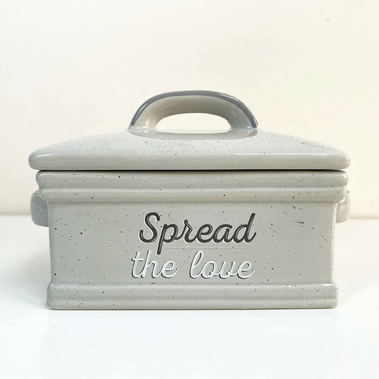 Speckled Spread The Love Butter Dish