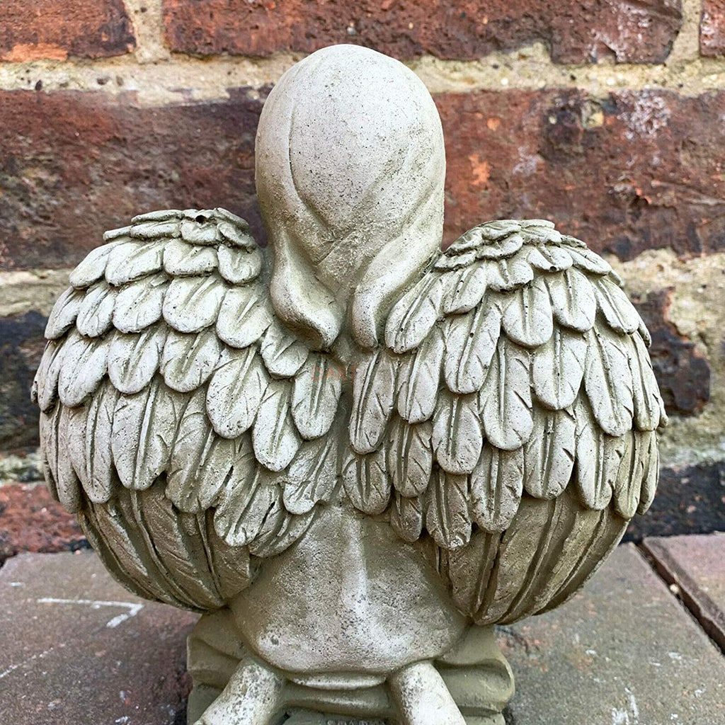 Stone Praying Angel Garden Sculpture