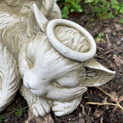 Stone Cat Memorial Sculpture