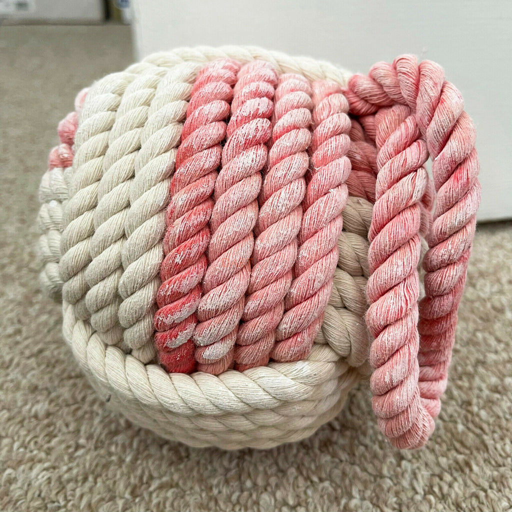 Rosa Seilknoten-Türstopper