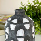 Terracotta Abstract Bottle Bud Vase