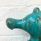 Ceramic Mosaic Blue Sea Horse Ornament