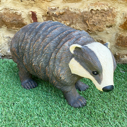 Badger & Badger Cub Garden Statues