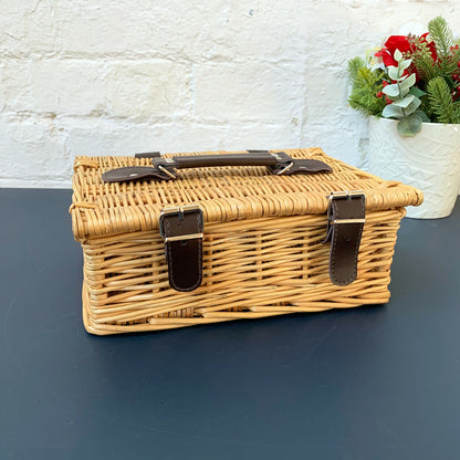 Buff Wicker Hamper Basket