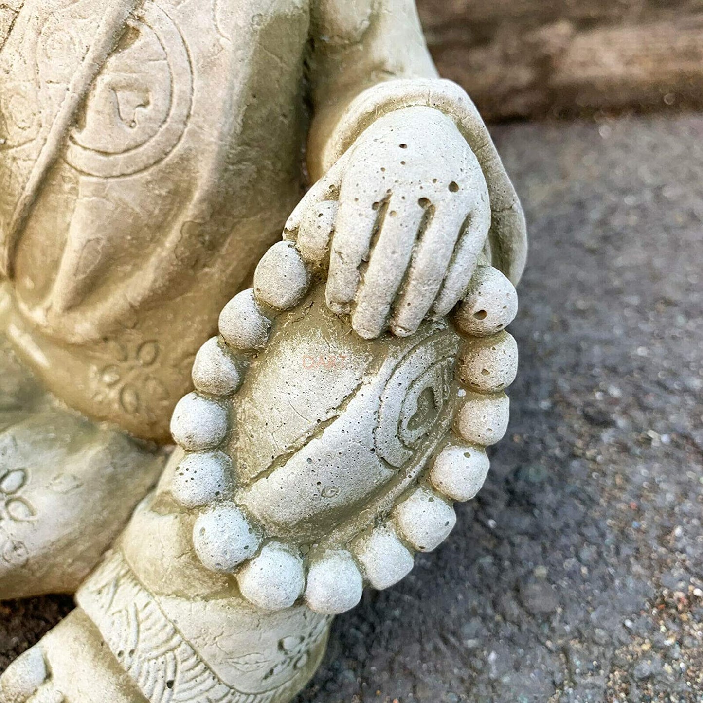 Stone Sitting Thai Monk Sculpture