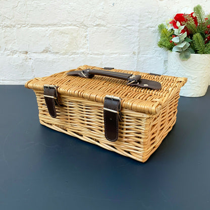 Buff Wicker Hamper Basket