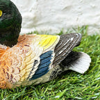 Miniature Colourful Content Duck Figurine