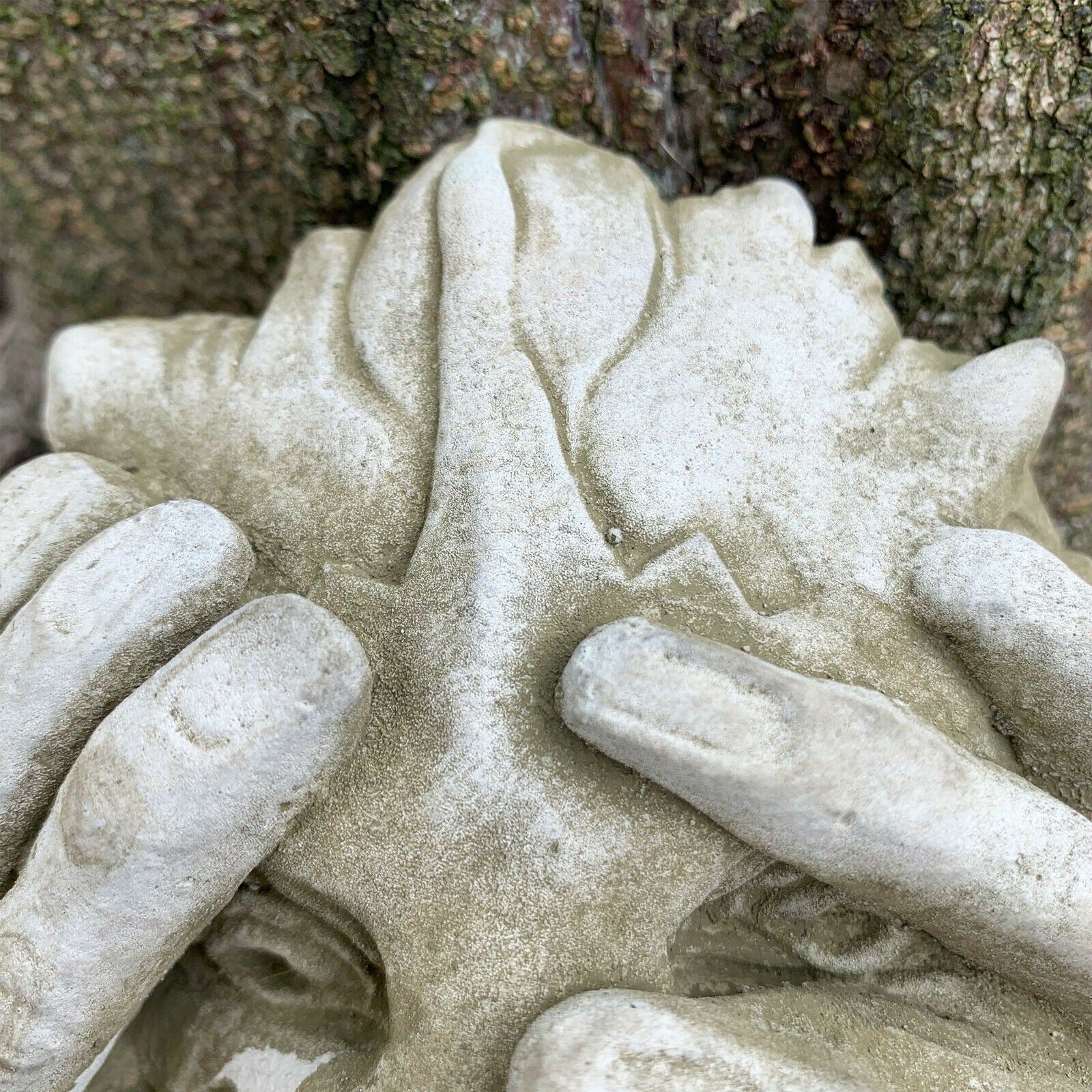 Stone Peeping Greenman Wall Plaque