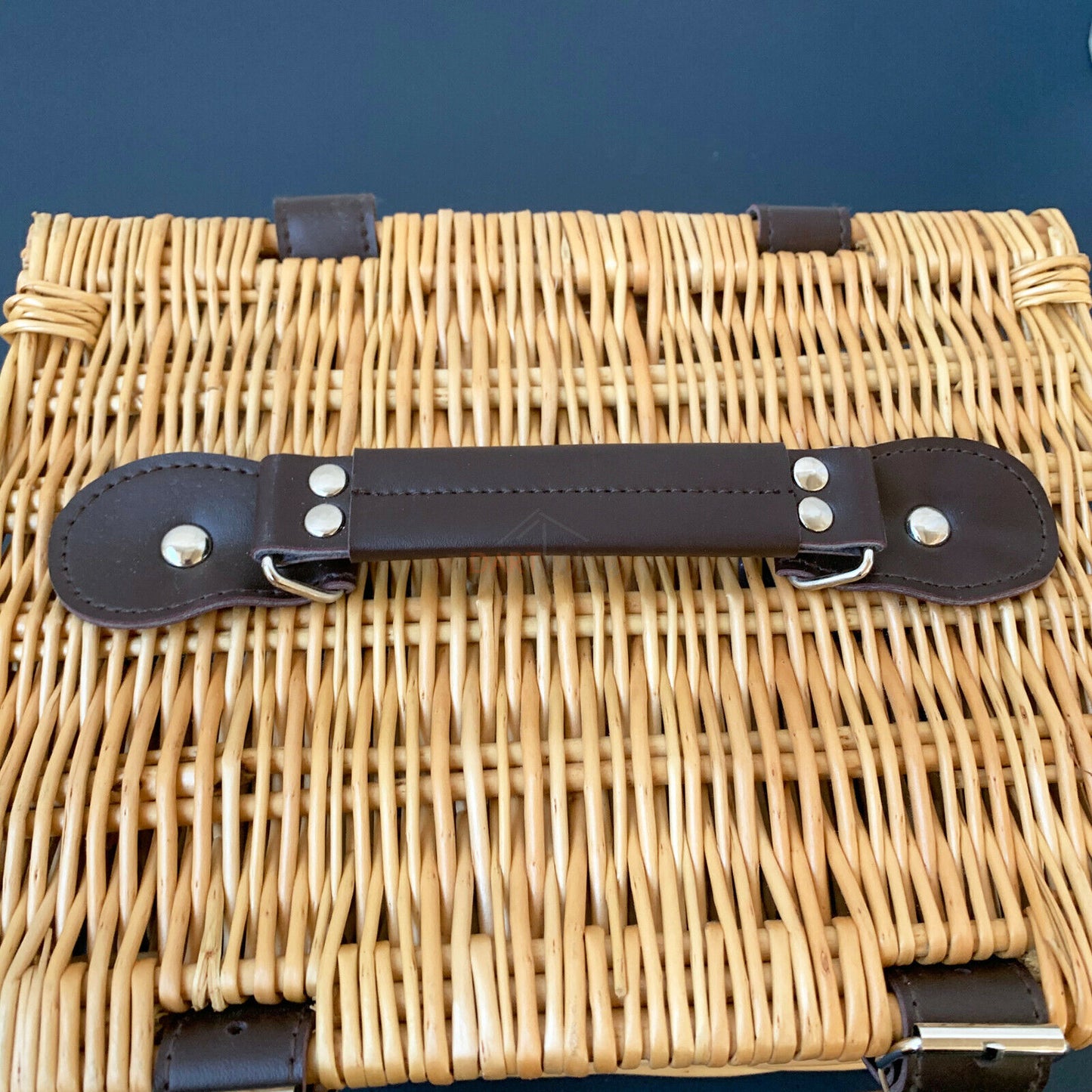 Buff Wicker Hamper Basket