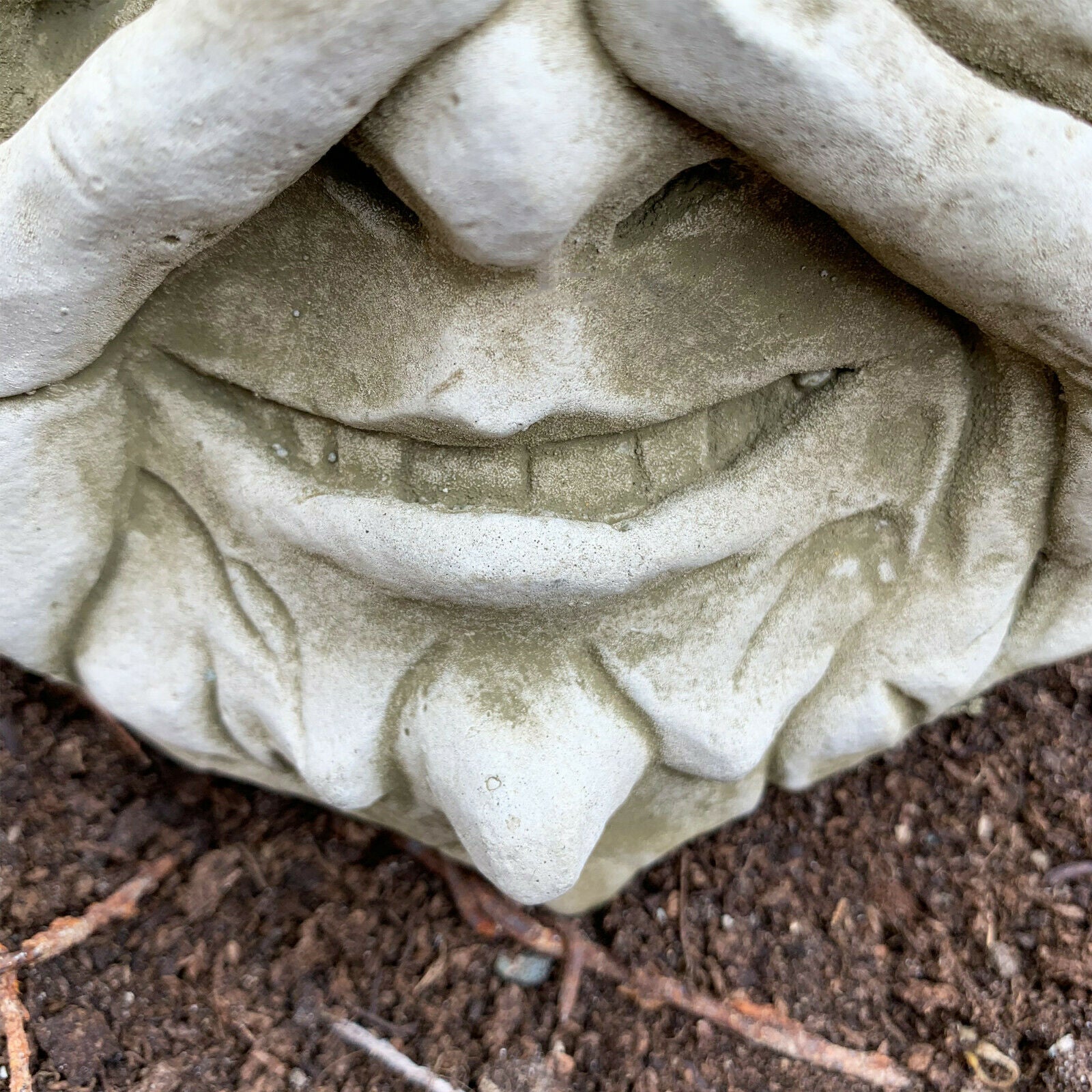 Stone Peeping Greenman Wall Plaque