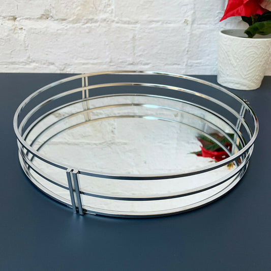 Silver Mirror Tray