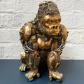 Gold Steampunk Gorilla Ornament