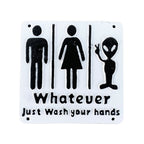Cast Iron Funny Toilet Sign - Whatever Just Wash Your Hands