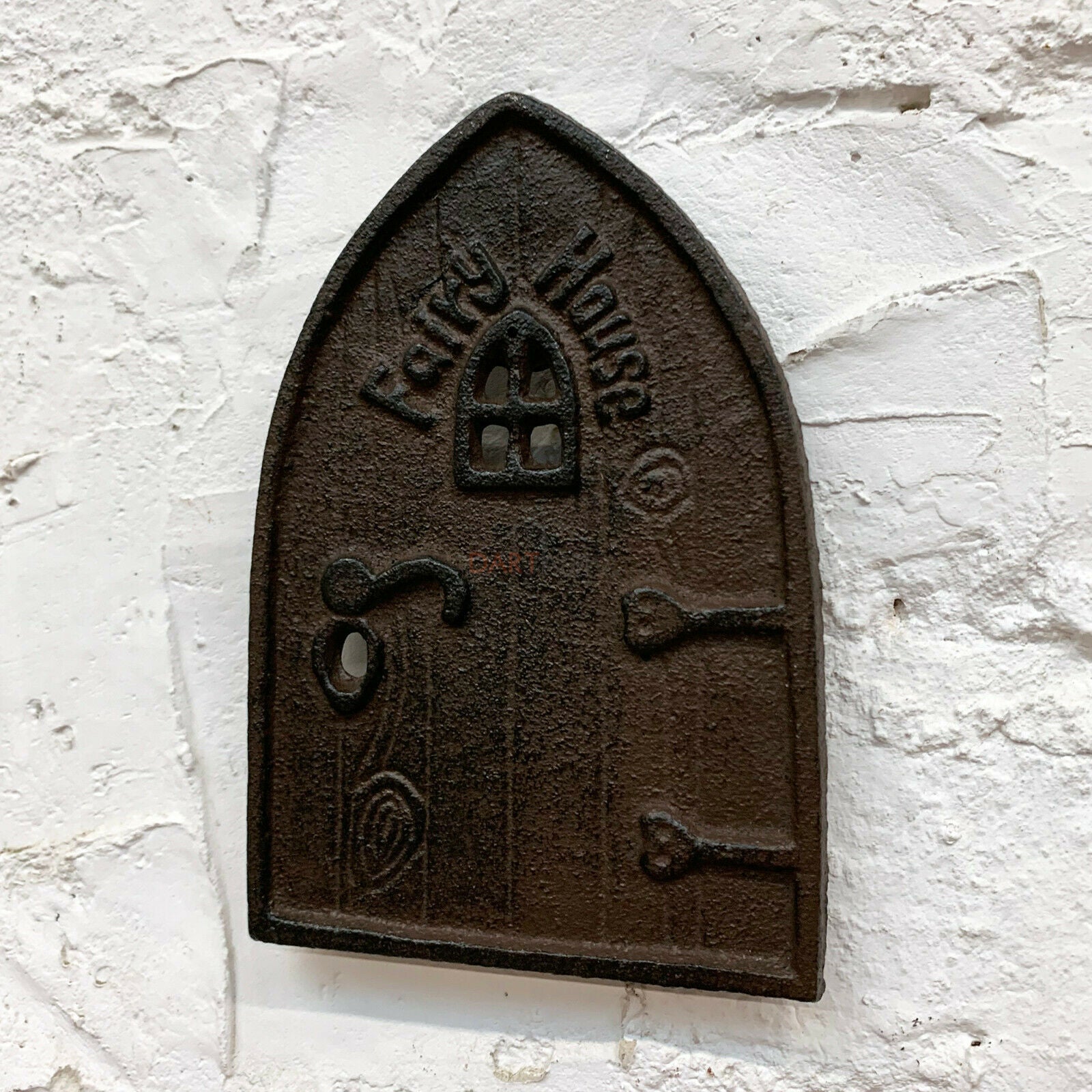 Cast Iron Fairy Door Wall Plaque 14cm