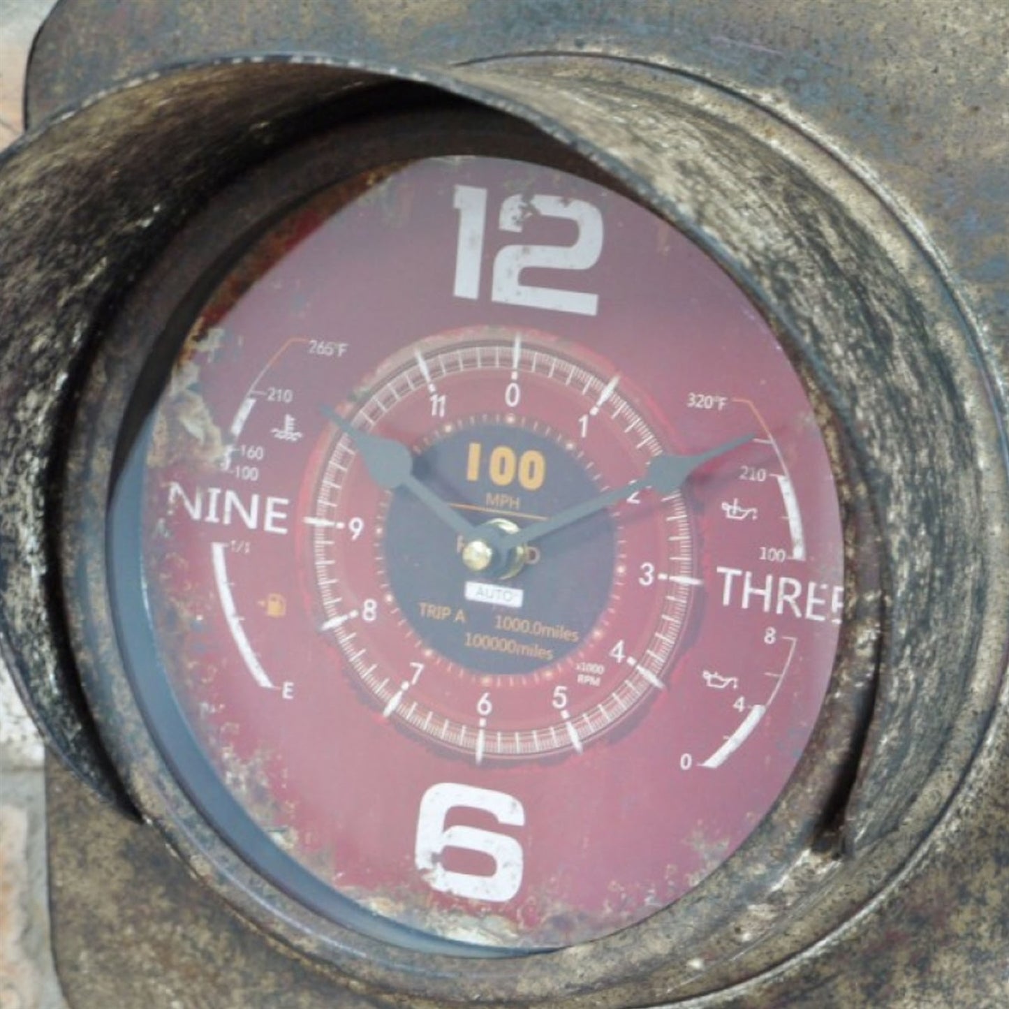 Industrial Square Factory Wall Clock