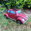 Red French Car Cement Planter