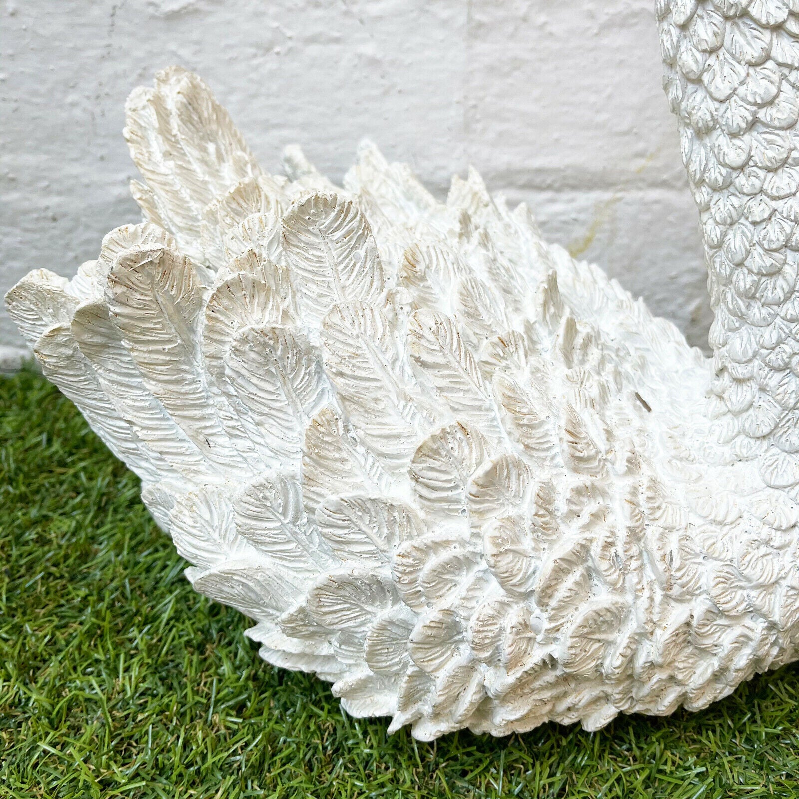 White Swan Garden Ornament