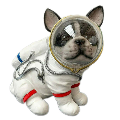White Space Dog Pug Ornament