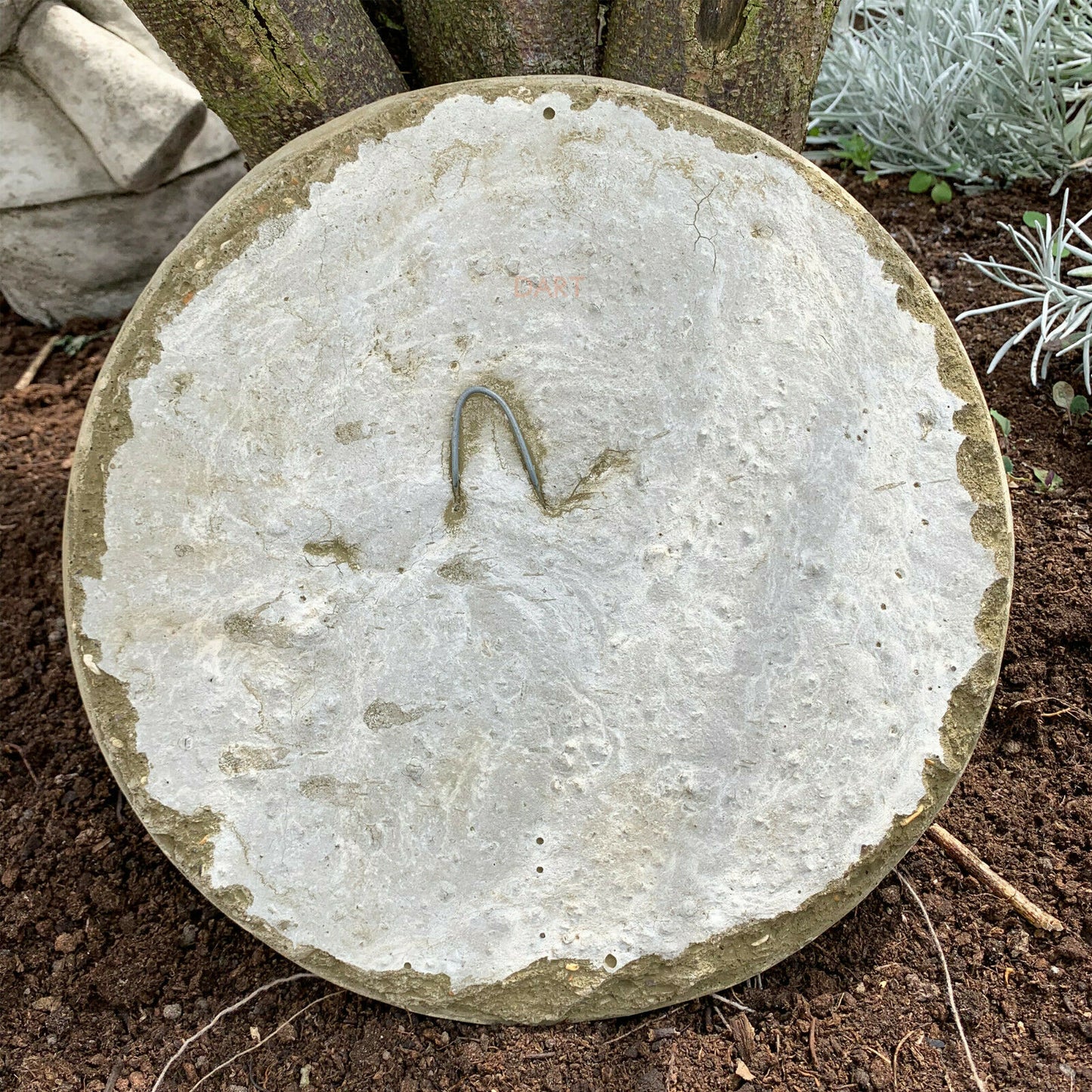 Round Stone Angel Wall Plaque