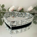 Diamante Love Heart verspiegelter Kerzenteller