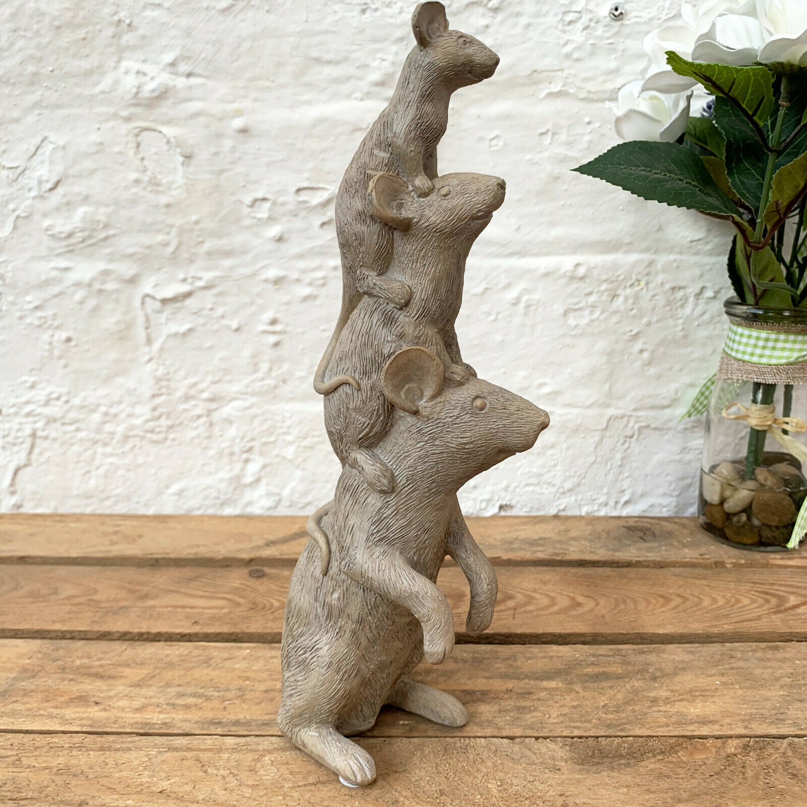 Brown Mouse Stack Ornament