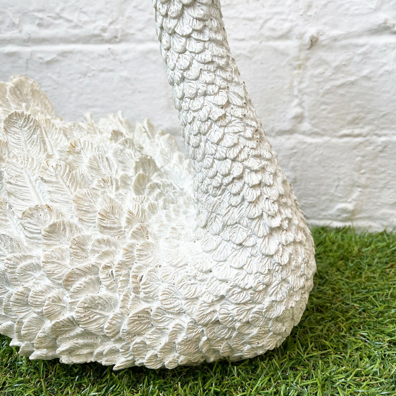 White Swan Garden Ornament