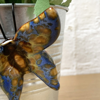 Blue Meadow Butterfly Pot Hanger