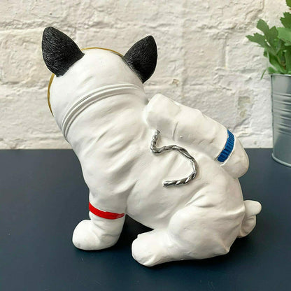 White Space Dog Pug Ornament
