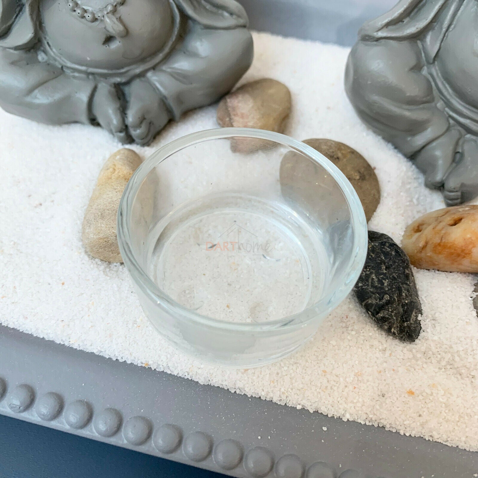 Dreifacher Buddha-Zen-Garten-Kerzenhalter