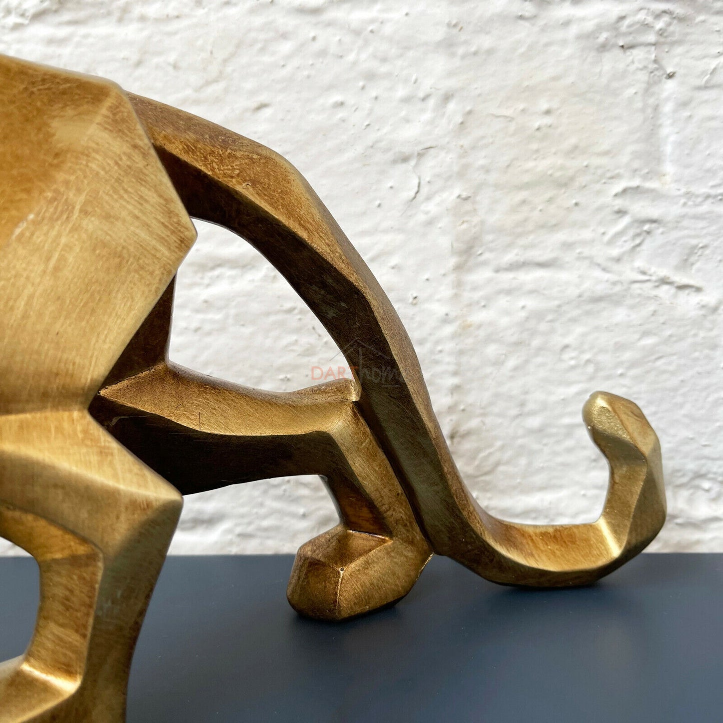 Geometric Gold Leopard Ornament 46cm