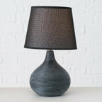 Dunkelgraue Keramiklampe