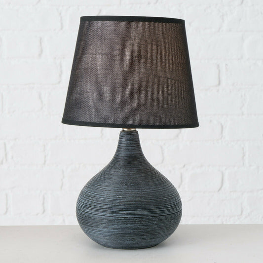 Ceramic Dark Grey Lamp