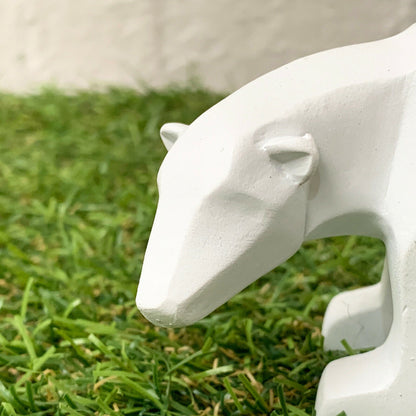 White Miniature Polar Bear Figurine