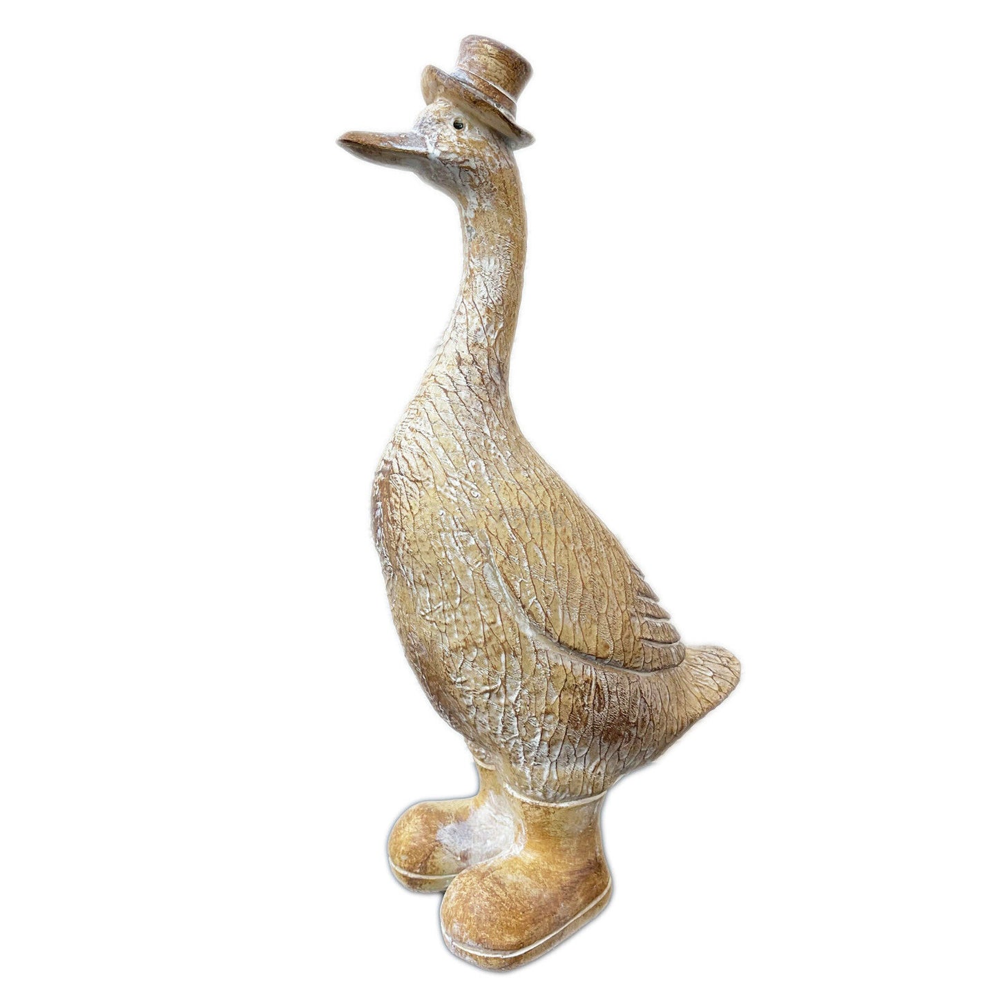 Large Duck With Hat Figurine