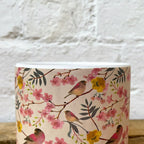 Ceramic Cherry Blossom Plant Pot Holder