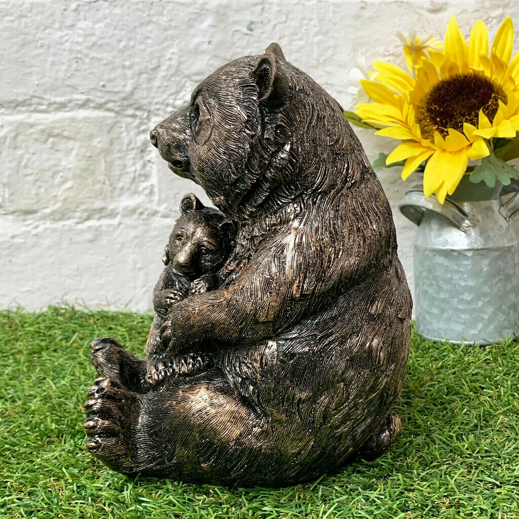 Bronze Panda & Cub Ornament